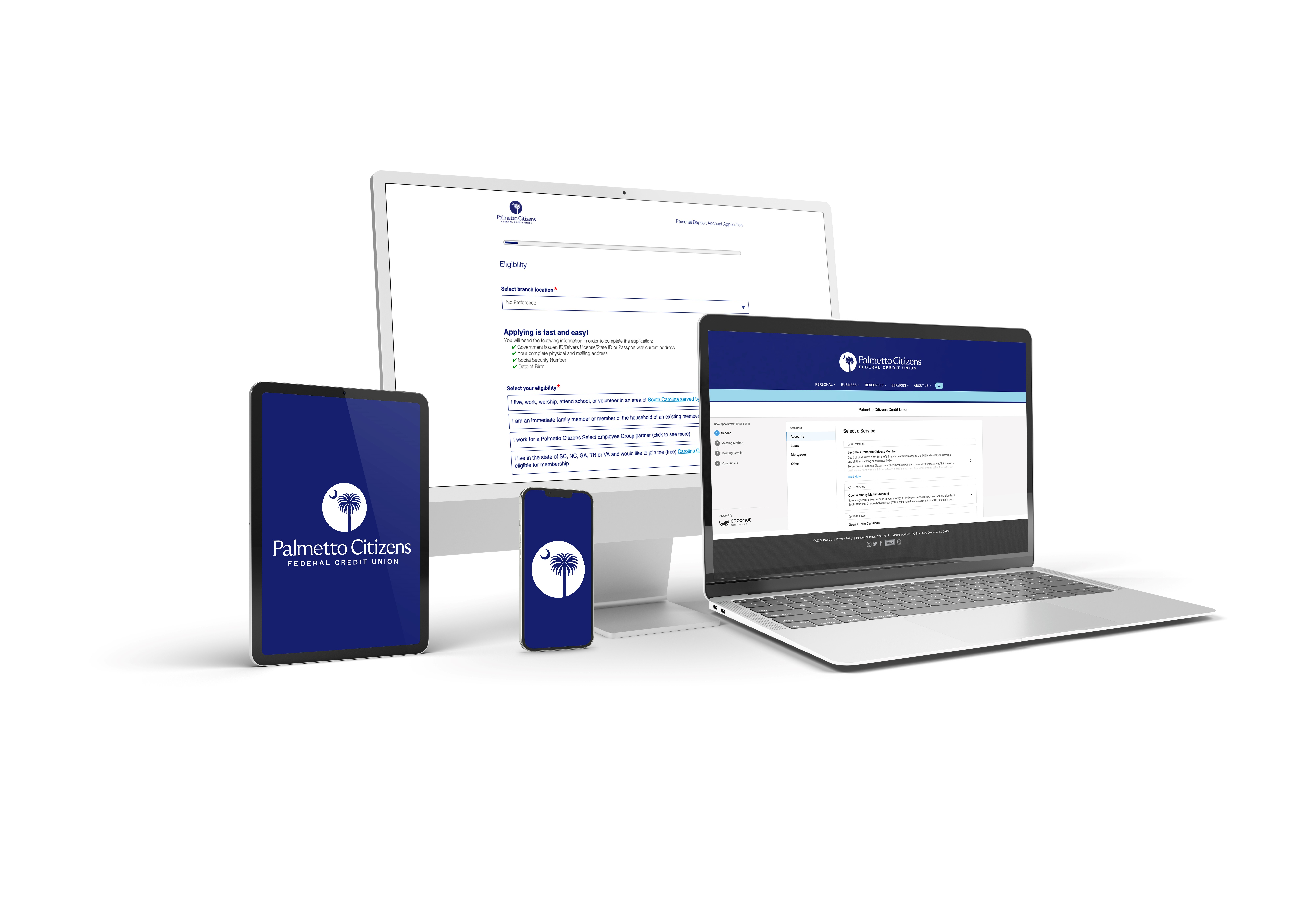 Online & Mobile Banking on devices