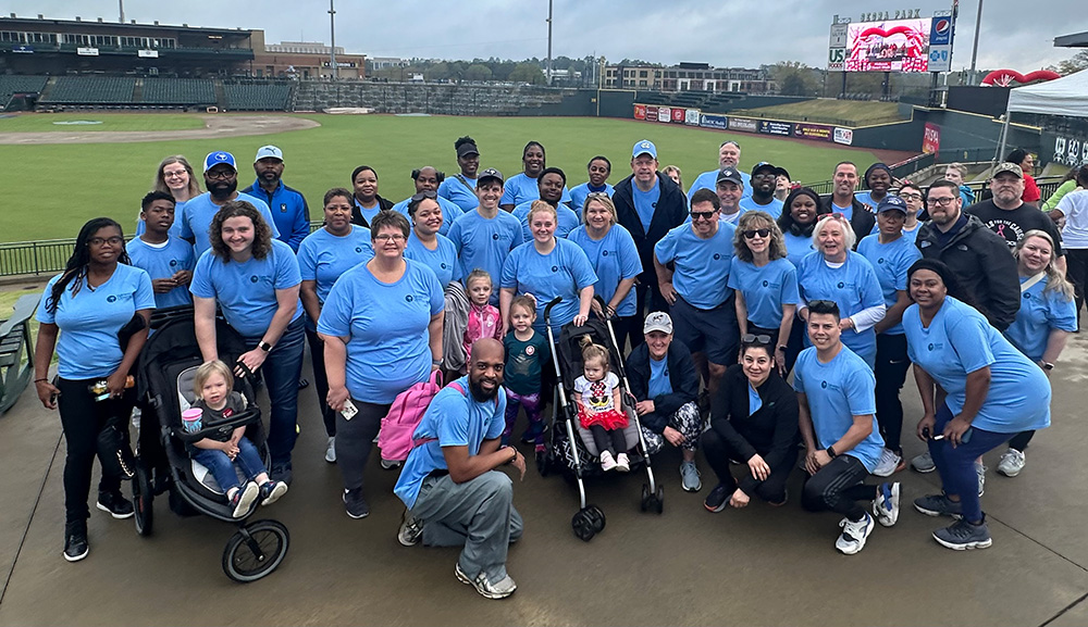 Staff volunteers at the 2024 Heartwalk